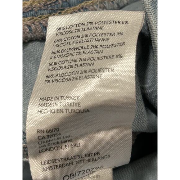 Free People We The Free In My Feelings Mid Rise Crop Boot Light Blue Large - Picture 10 of 11